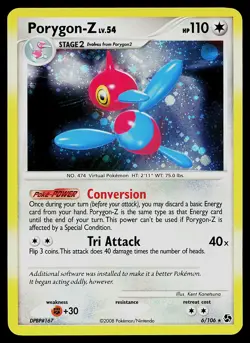 Pokemon Card - Porygon-Z Great Encounters 6/106 Holo Rare - Image 1