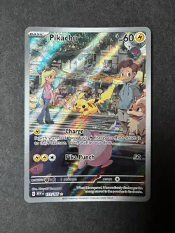 Pokemon Pikachu 173/165 Scarlet & Violet 151 Illustration Rare English NM FRESH - Image 1