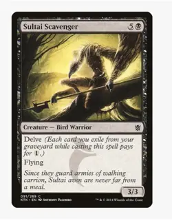 Sultai Scavenger #91 Khans of Tarkir (KTK) Magic Card In Protective Sleeve - Image 1