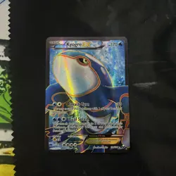 B6 2012 Pokemon Black & White Dark Explorers FULL ART Kyogre EX 104/108 Holo LP - Image 4