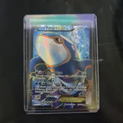 B6 2012 Pokemon Black & White Dark Explorers FULL ART Kyogre EX 104/108 Holo LP - Image 5