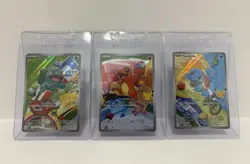 Pokemon TCG First Partner Illustration Collection Series 1 KANTO Gen 1 Starters - Image 1