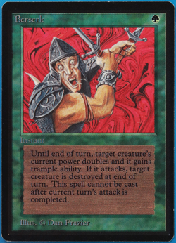 Berserk Beta NM Green Uncommon MAGIC THE GATHERING CARD (ID# 501403) ABUGames - Image 1