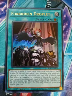 Yugioh Forbidden Droplet RA01-EN064 1ST ED NM ULTRA - Image 1