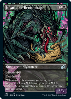 Insatiable Hemophage (Showcase) FOIL Ikoria: Lair of Behemoths NM CARD ABUGames - Image 1