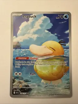 Psyduck 226/217 Illustration Rare 2026 Pokemon Ascended Heroes Full Art Card NM+ - Image 1