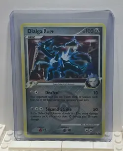 Dialga G 7/127 Platinum Crosshatch Pokemon League Promo Card - Image 1