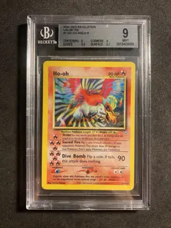 Ho-oh 7/64 holo ENG 🇬🇧 Neo Revelation Mint Pokemon Card Beckett 9 📩 - Image 1