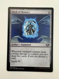 Mask of Memory MTG Magic the Gathering Card NM Near Mint C14 - Image 1