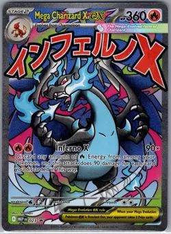 Mega Charizard X ex 023 ME: Mega Evolution Promo - Pokemon Card - NM - Image 1
