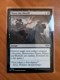 Magic MTG Shoot the Sheriff OTJ 0106 Regular Uncommon - NM condition - Image 1