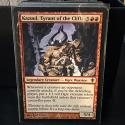 Magic The Gathering Worldwake Kazuul, Tyrant of the Cliffs #84/145 MTG TCG CCG - Image 1