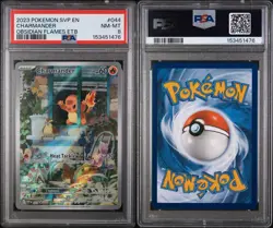 2023 Pokemon SVP EN #044 Charmander Obsidian Flames Black Star Promo ETB PSA 8 - Image 3