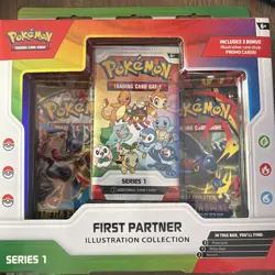 Pokemon First Partner Illustration Collection Box Series 1 New Factory Sealed - Image 1