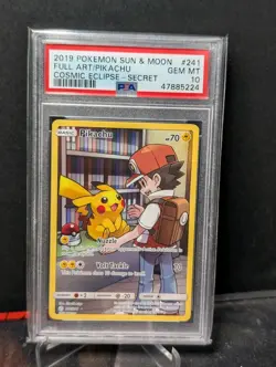 Pokemon Pikachu Cosmic Eclipse Secret Rare #241 PSA 10 Gem Mint - Image 1