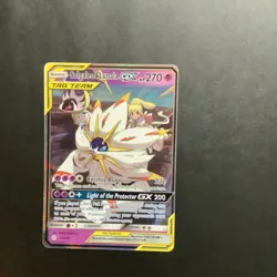 Pokemon Solgaleo & Lunala GX TAG TEAM Ultra Rare Holo SM-Cosmic 75/236 270HP - Image 1