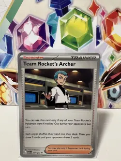 Team Rocket’s Archer 201/217 Uncommon Regular - Pokemon TCG Ascended Heroes - NM - Image 1
