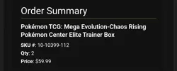 💯 PRE-SALE Chaos Rising Pokemon Center ETB Elite Trainer Box Pokemon CONFIRMED - Image 2