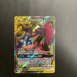 Pokemon Greninja & Zoroark GX TAG TEAM Ultra Rare Holo SM-Unbroken 201/214 250HP - Image 1