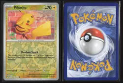 Pikachu 051/162 Common Temporal Forces Pokemon Reverse Holo Near Mint - Image 3