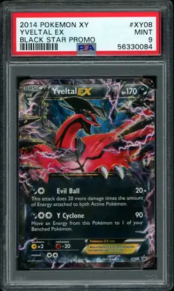 2014 Pokemon XY Yveltal EX Black Star Promo XY08 PSA 9 MINT - Image 1
