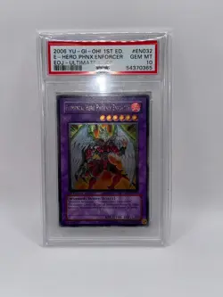 2006 Yu-Gi-Oh! Elemental Hero Phoenix Enforcer Ultimate EOJ-EN032 1st Ed PSA 10 - Image 2
