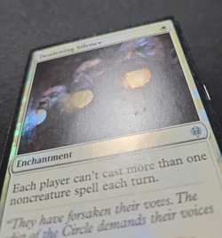 MTG Throne of Eldraine Deafening Silence Foil 010/269 LP-MP - Image 2