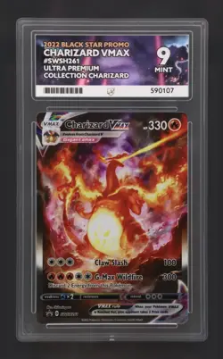 Charizard VMAX SWSH261 Promo Card Ace Grading 9 - Image 1