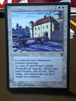 Italian Moat Fossato Legends LEG MTG Magic the Gathering 1st Edition NM - Image 1
