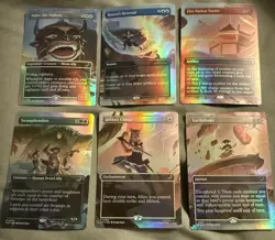 Mtg Avatar Foil Borderless Scene Lot Earthshape Appa Vigilant Fire Nation Turret - Image 1