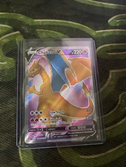 Charizard V SWSH050 - NM Full Art Promo Pokemon Card Near Mint - Image 1