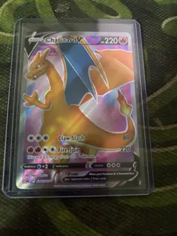 Charizard V SWSH050 - NM Full Art Promo Pokemon Card Near Mint - Image 2