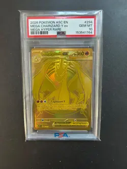 Pokemon PSA 10 Mega Charizard Y ex 294/217 Me: Ascended Heroes Holo - Image 1