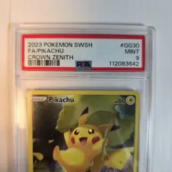 Pikachu GG30/GG70 Crown Zenith: Galarian Gallery Holo Grade MINT 9 PSA Pokemon - Image 2