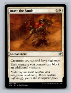 MTG Brave the Sands Khans of Tarkir Regular Uncommon Magic The Gathering LP - Image 1