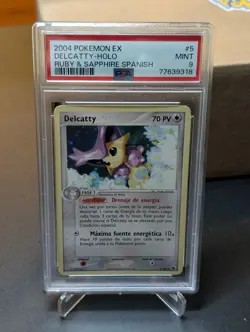 PSA 9 2004 Pokemon EX Ruby & Sapphire Spanish Delcatty Holo #5 - Image 1