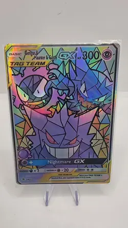 tag team gengar hauner gastly Pokemon TCG holo ( Fan Art) holo Crd1453. - Image 1