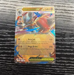 Pokemon TCG Mega Lucario Ex Black Star Promo 012 Ultra Rare LP - Image 1