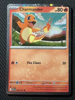 Pokemon TCG Ascended Heroes Charmander Cosmos Holo Promo #020/217 - Image 1