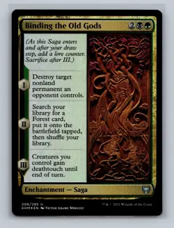 MTG - Binding the Old Gods Kaldheim Foil LP - Image 1
