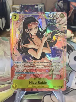 One Piece Nico Robin SR Alt Art AA EB03-055 Heroines edition English - Image 1
