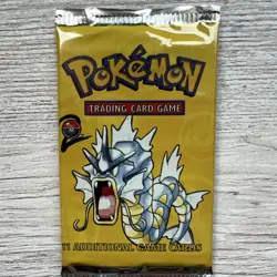 Pokemon TCG Base Set 2 Sealed Booster Pack Gyarados Artwork 11 Cards Wizards - Image 1