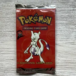 Pokemon TCG Base Set 2 Sealed Booster Pack Mewtwo Artwork 11 Cards Wizards - Image 1