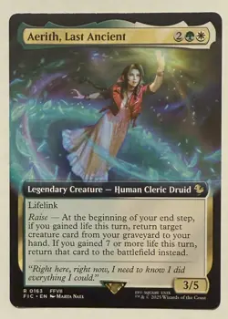 Aerith, Last Ancient Extended Art - Commander: Final Fantasy MTG - Image 1