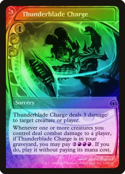 Thunderblade Charge FOIL Future Sight NM Red Rare MAGIC MTG CARD ABUGames - Image 1