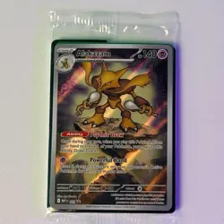 Alakazam #009 Mega Evolution Full Art Promo Pokemon Card (Sealed) - Image 3
