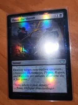 Magic MTG Shoot the Sheriff OTJ 0106 Foil Uncommon - NM condition - Image 2