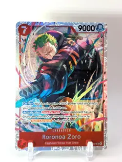 Roronoa Zoro EB04-007 SR One Piece Card Game English NM *SHIPS FAST* Red - Image 1