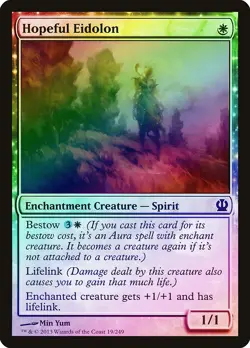 Hopeful Eidolon FOIL Theros PLD White Common MAGIC GATHERING CARD ABUGames - Image 1