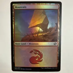 1x Mountain (274/287) - Foil MTG The Brothers' War NM Magic Foil - Image 1